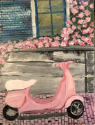 Pink French Motorcycle