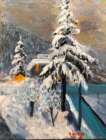 Harrison in the Snow (SOLD) Available in Giclee